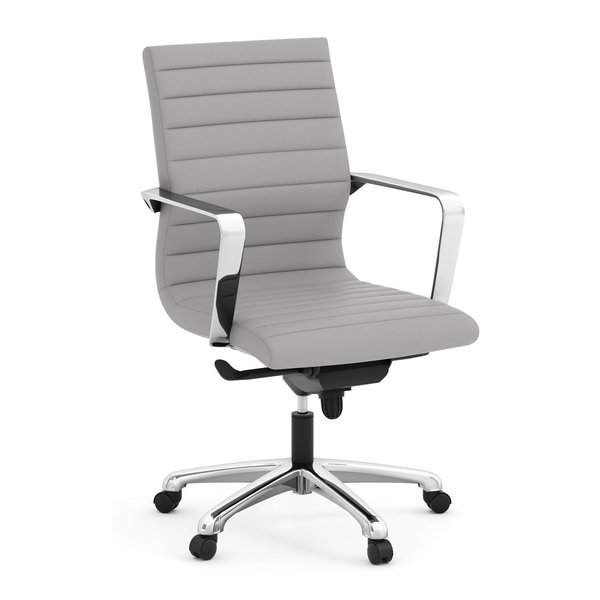 Officesource Tre Collection Executive Mid Back Chair with Chrome Frame 50821KTAGT